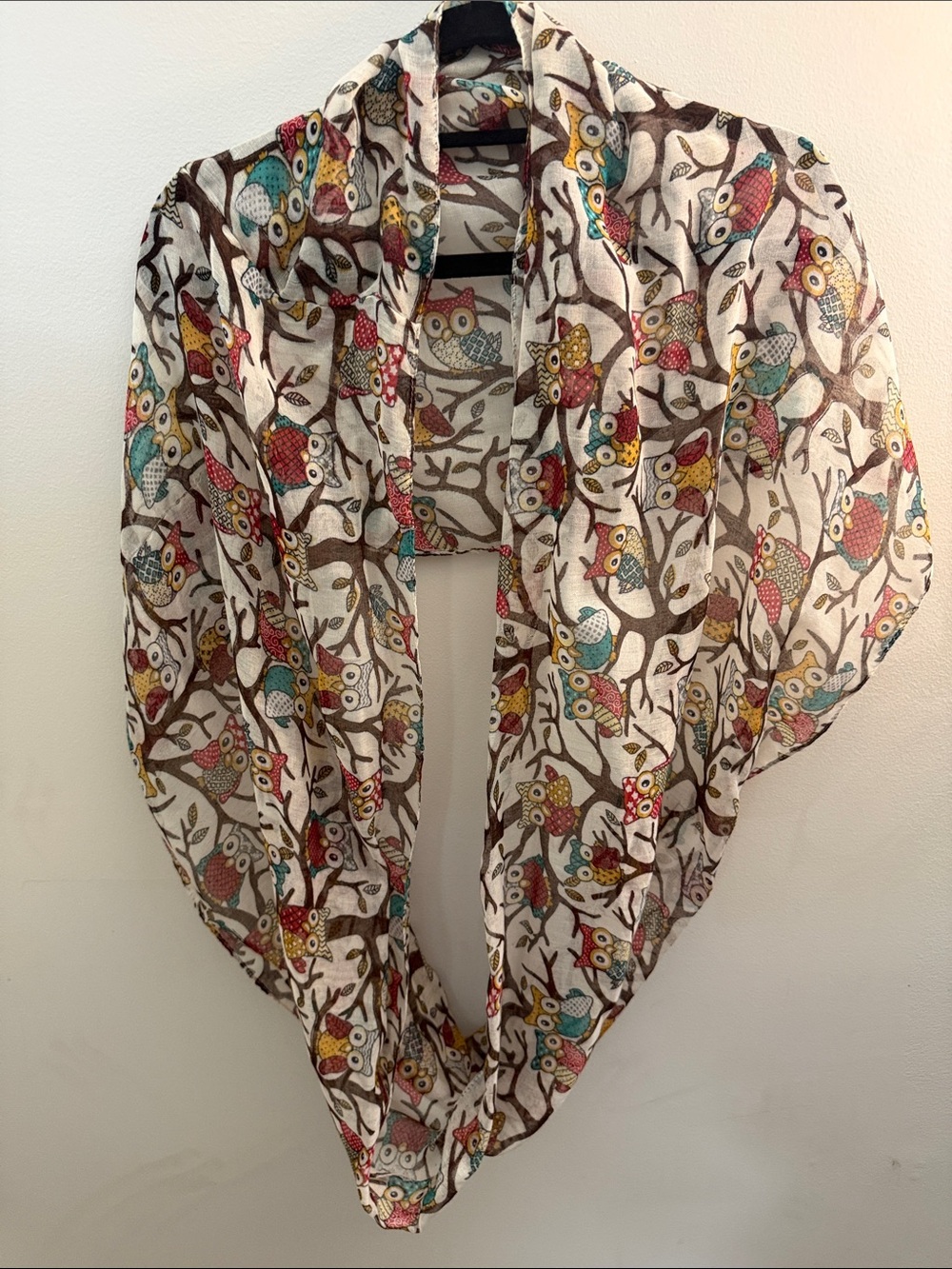 Like New! Owl Infinity Scarf